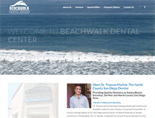 Tablet Screenshot of beachwalkdental.com